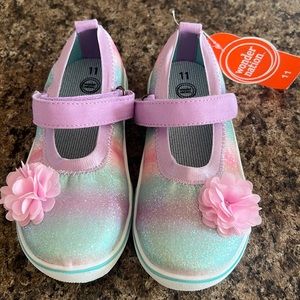 Wonder Nation Baby Girls’ Mary Jane Casual Shoes-Purple Fade-Size11
